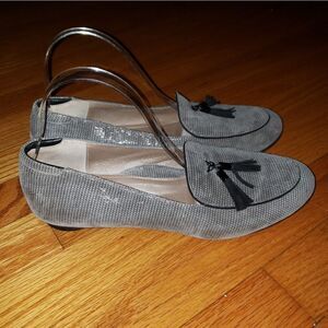 Beautifeel gray leather loafers